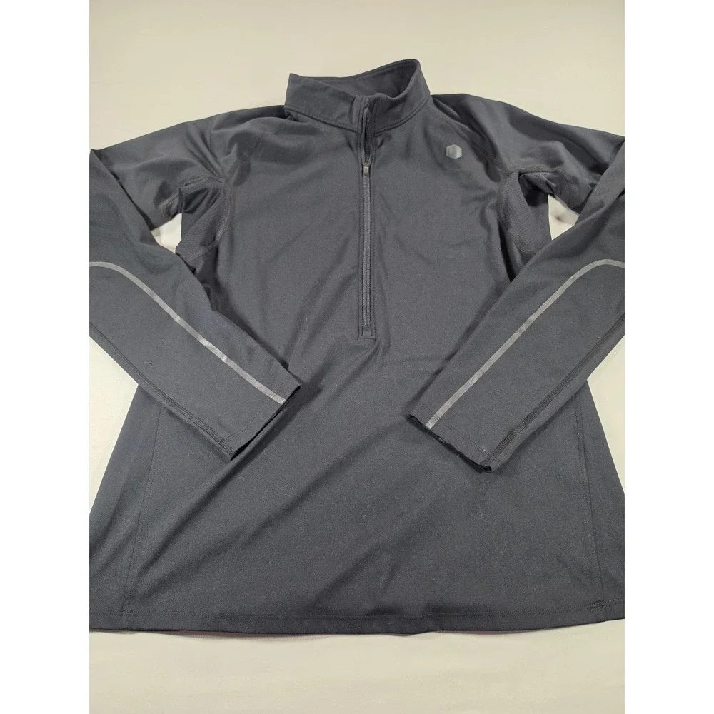 Under Armour Rush ColdGear Mens Large Black 1/2 Zip Pullover Celliant 1355170